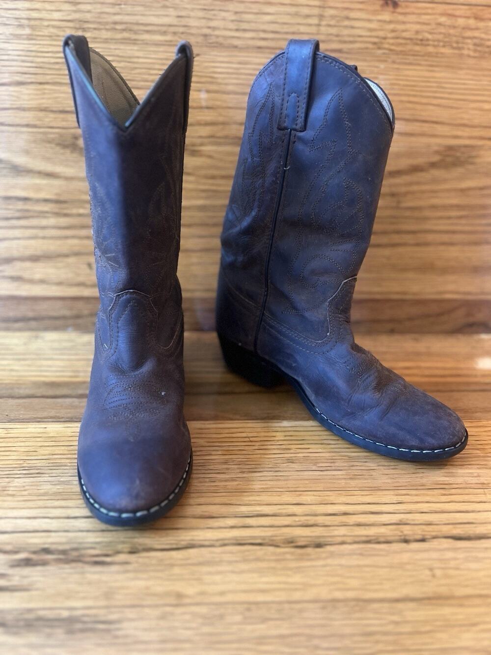 Masterson Boot Co. Women’s Western Cowboy Boots Brown Leather Size 4 M RB2000Y